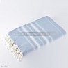 j1006 throw natte blue white artisanatex stripe